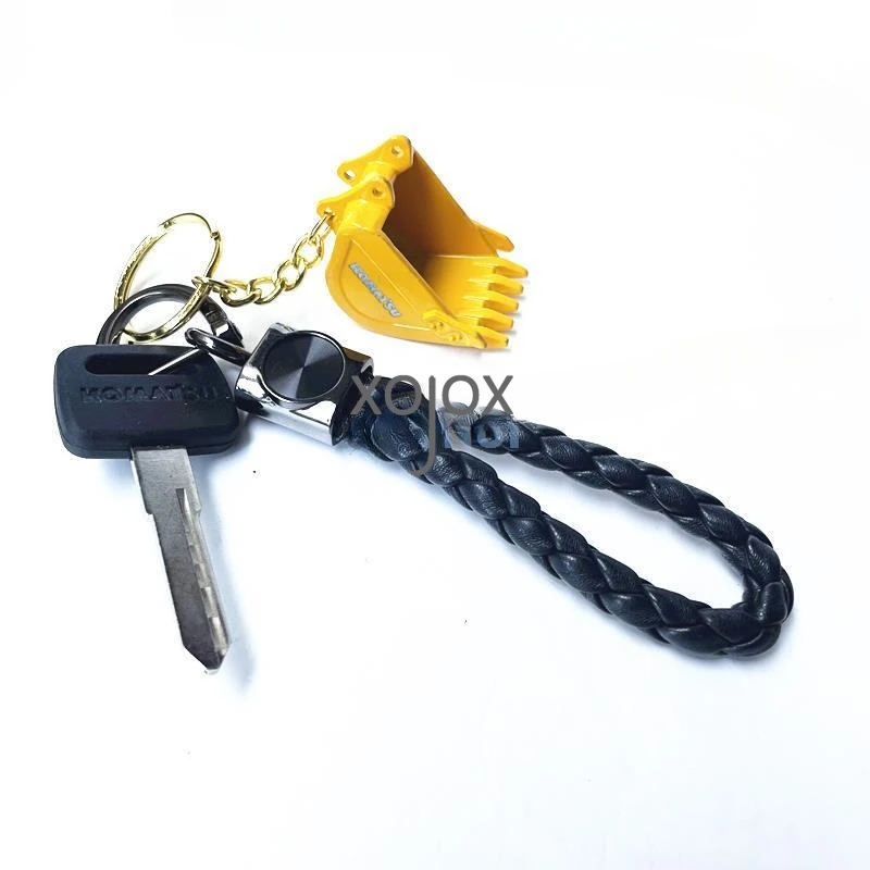 XOJOX For Komatsu excavator cab key alloy bucket key chain exquisite creative decoration bucket key parts