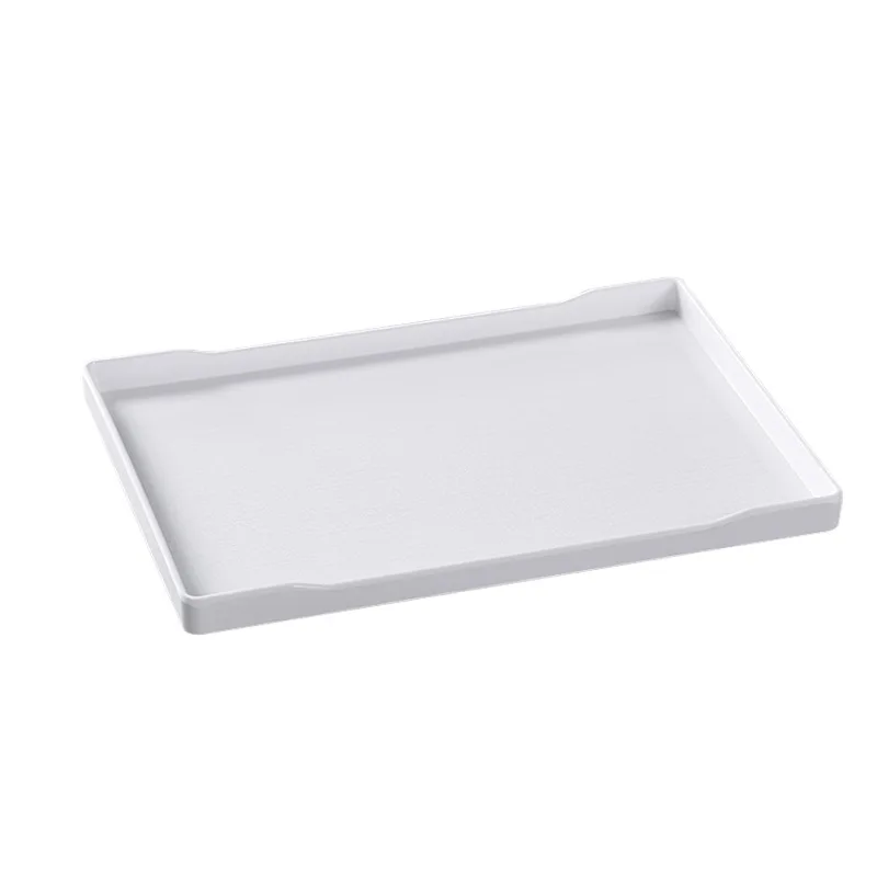 

Yjq 2pcs melamine tray rectangular plastic hotel hotel water cup toiletries restaurant commercial