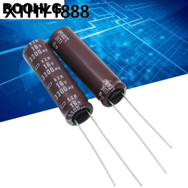 5PCS 3300UF 16V Black Diamond Electrolytic Capacitor 16V 3300UF 12.5X25