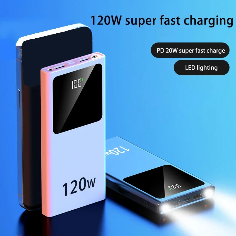 200000mAh Large Capacity Power Bank Fast Charging Portable Fully Compatible For IPhone Huawei Xiaomi Sansung