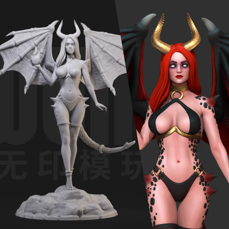 

Dragon Girl Dota Mysterious Yao 1/24 Resin Model Figure Kit Game 3D Miniature Statue Unassembled Unpainted Free Shipping