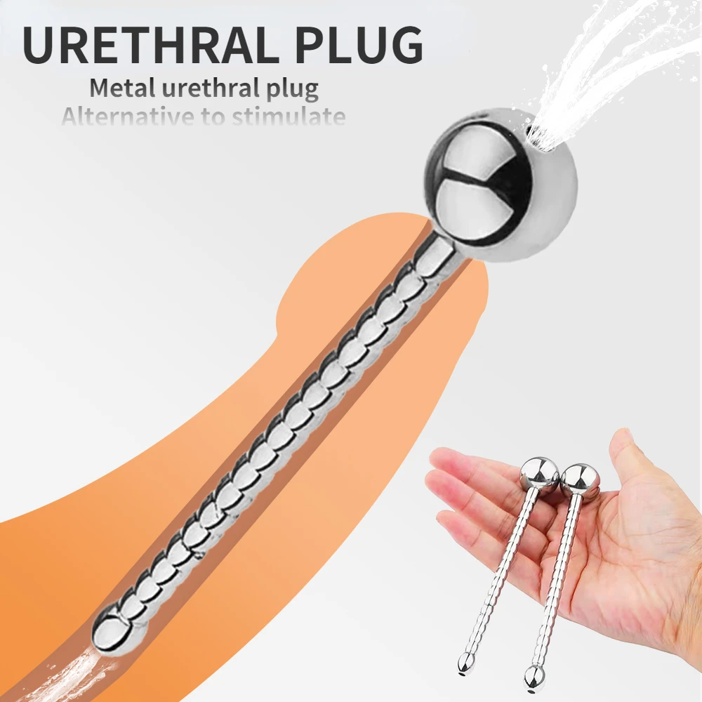 Stainless Steel Hollow Urethral Stimulator Plug Penis Plug Urethra Stimulate Dilator Male Masturbator Erotic Sex Toys for Men