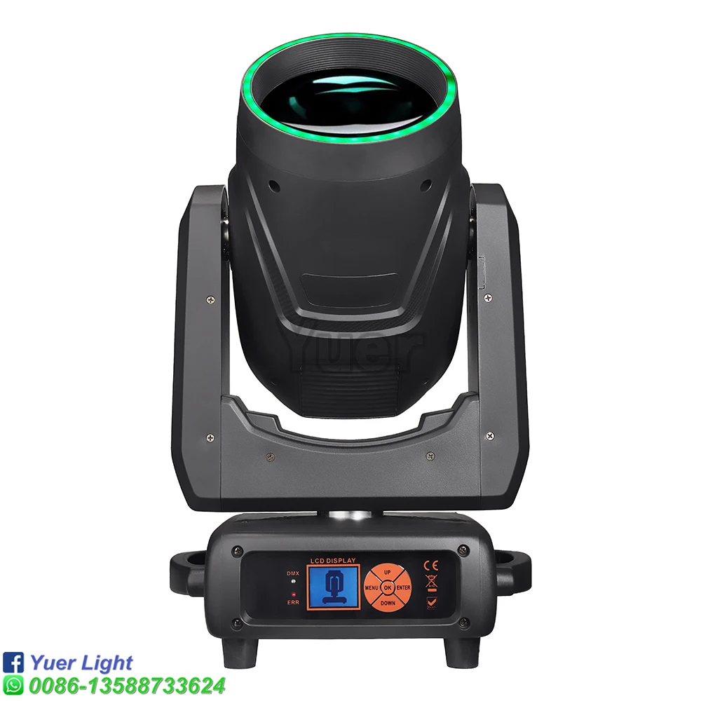 Beam LED 300W Moving Head Lighting With Ring 48+12 Prism Frost Effect Rainbow Zoom Effect For DJ Bar Disco Party Wedding Stage