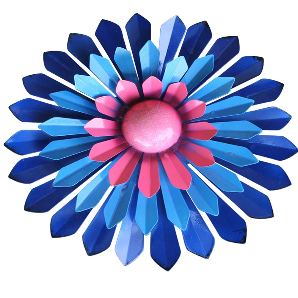 

3D Metal Flower Wall Art Iron Flower Pendant Home Office Cafe Hotel Bedroom Living Room Wall Hanging Ornament Decor