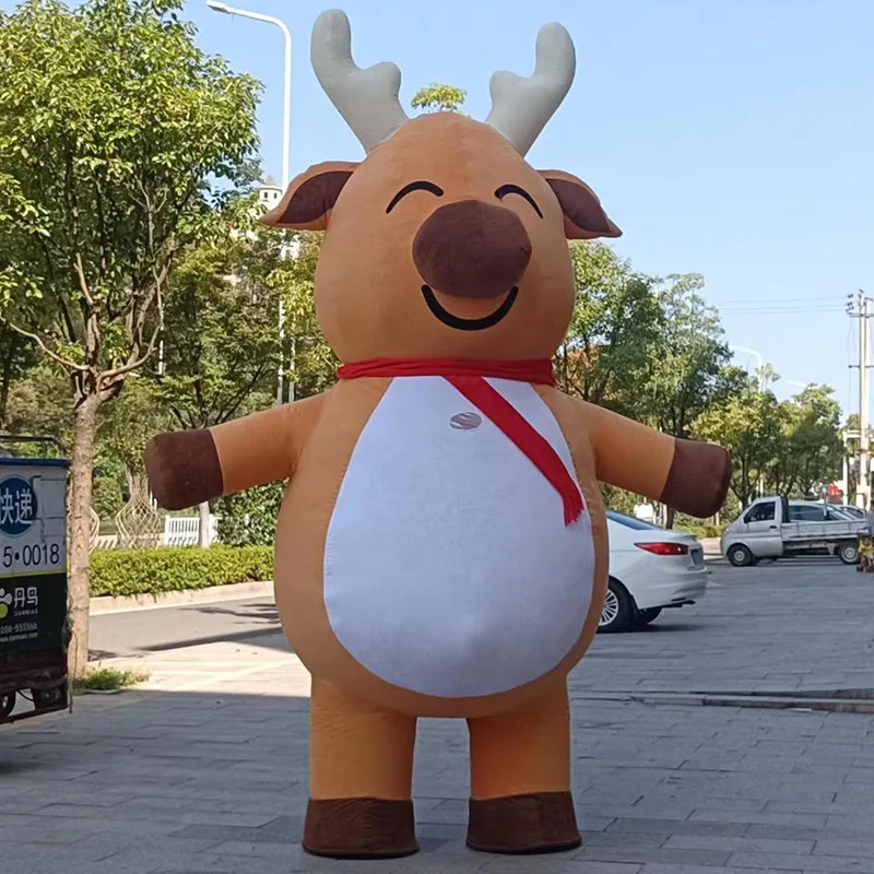 

Christmas Inflatable Deer Man Plush Humanoid Balloon Deer