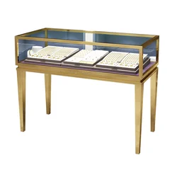 Custom. luxury glass jewelry display counter showcase custom showcase jewellery display cabinet