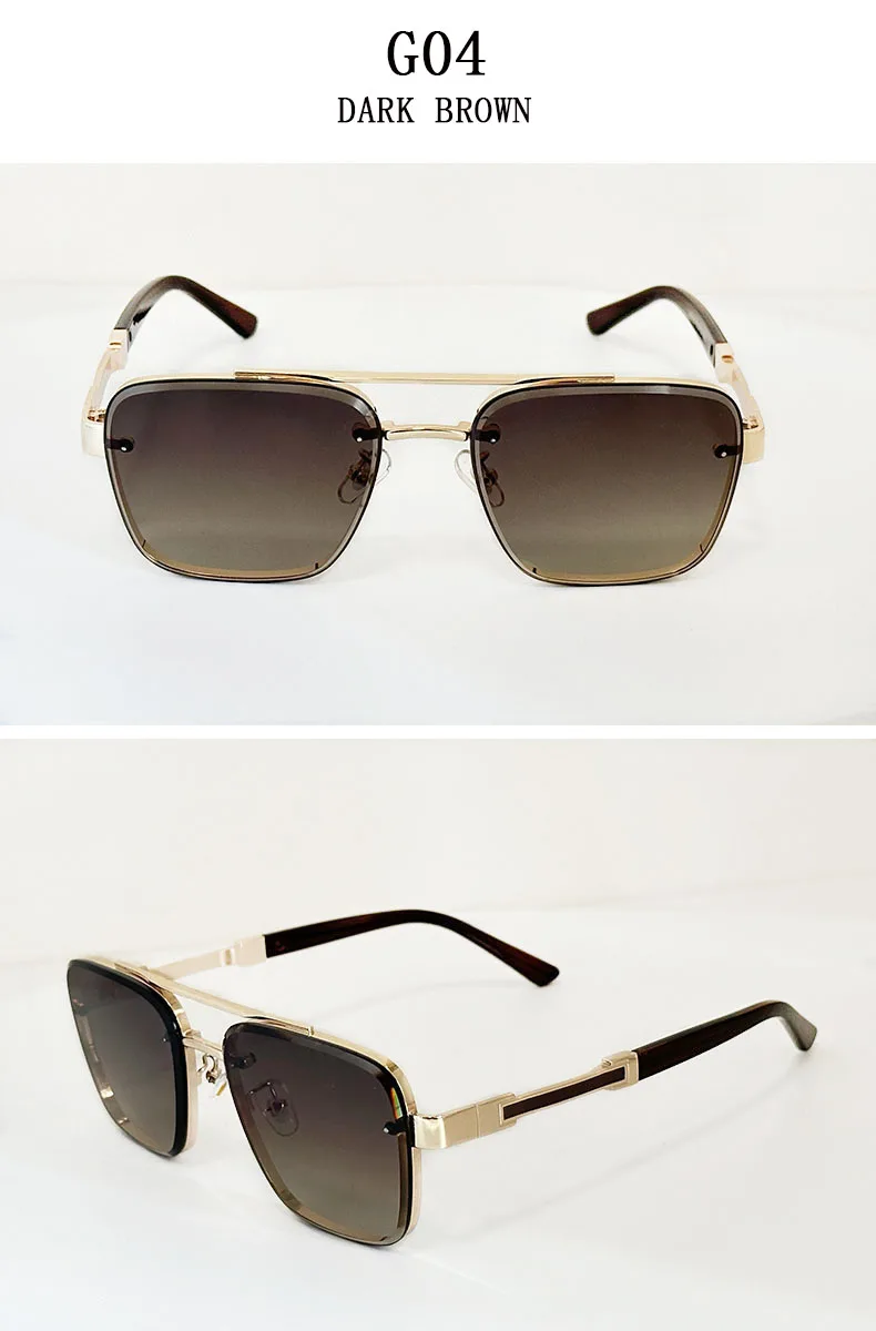 Designer Quadratische Sonnenbrille Für Männer Oculos Vintage Trend Sonnenbrille Dropshipping Gläser Urlaub Outdoor Lentes Gafas De Sol – Detail 17