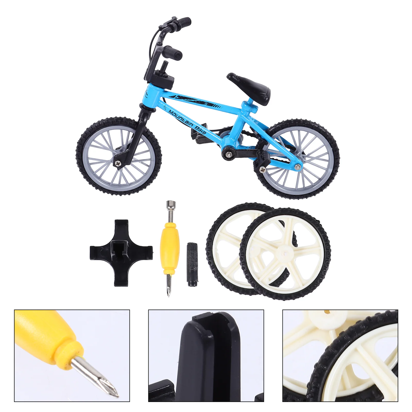 Bici da dito Bicicletta in lega Bici da tavolo Modello giocattolo Simulazione Mini MTB Plastica Alluminio