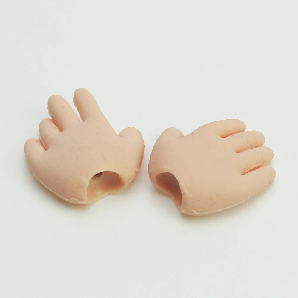 3 pairs Posable Silicone hands with aluminum wire inside for free movement for OBITSU doll body for BLYTHE doll