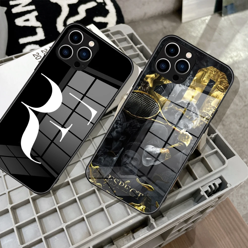 

For iPhone 16 Tennis Roger Federer RF Case Rubber for iPhone 15 14 13 Pro Max XS 12 11 Plus mini X XR Covers coque fundas covers