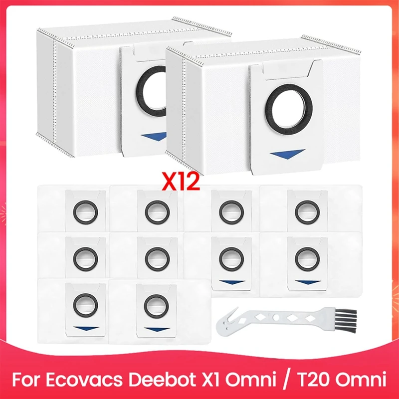 

ABAE-мешки для пылесоса, аксессуары для Ecovacs Deebot X1 Omni/T20 Omni, запасные части, мешки для пылесоса