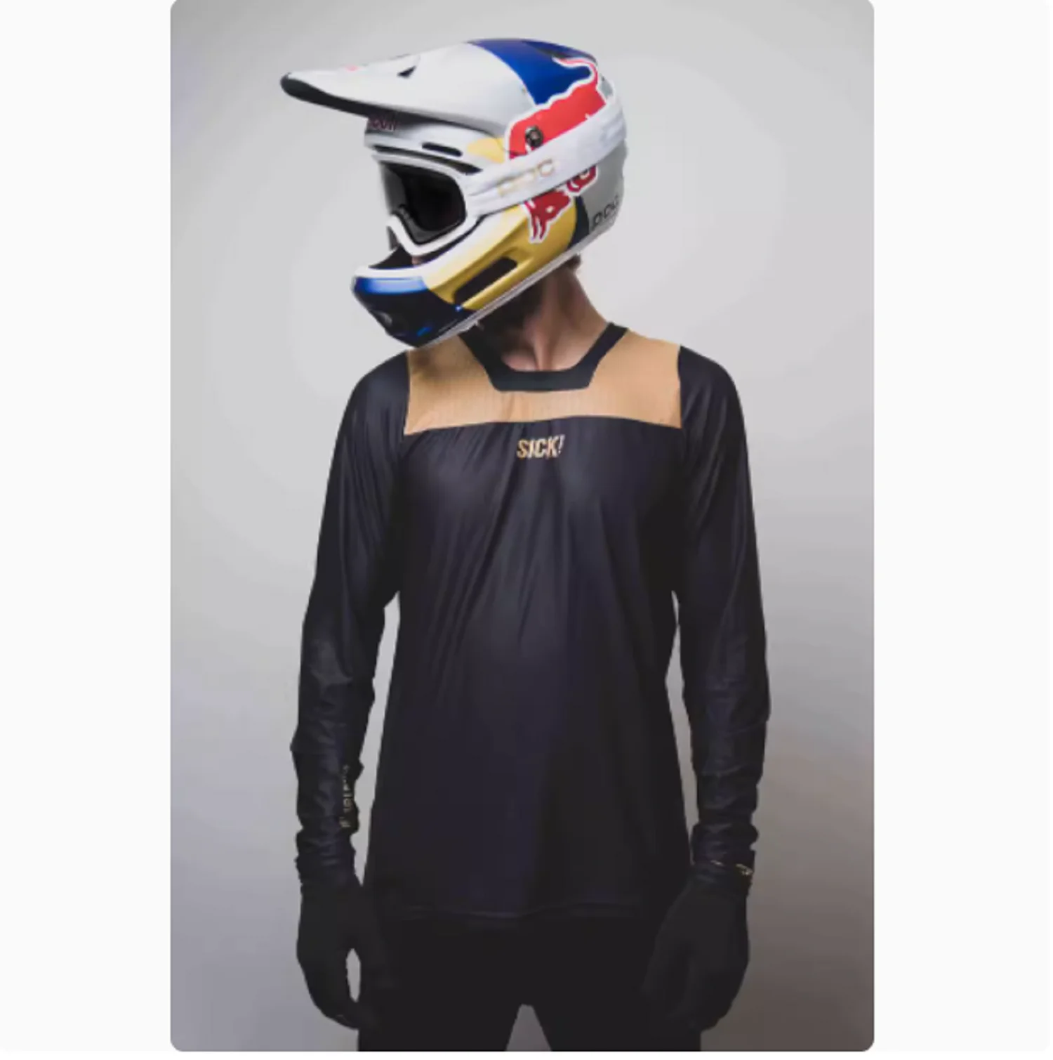 Off Road Motorcycle Jersey Endurance Race Mountain Bike Jersey Riding MTB DH Long Sleeved BMX Motorcycle Jersey # 6