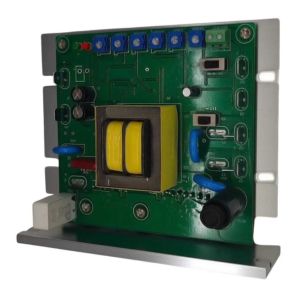 750W DC Brushed Motor Controller for 1HP Motors Adjustable Voltage Range 0-220V DC 10A Output AC 220V Input 122 x 103 mm
