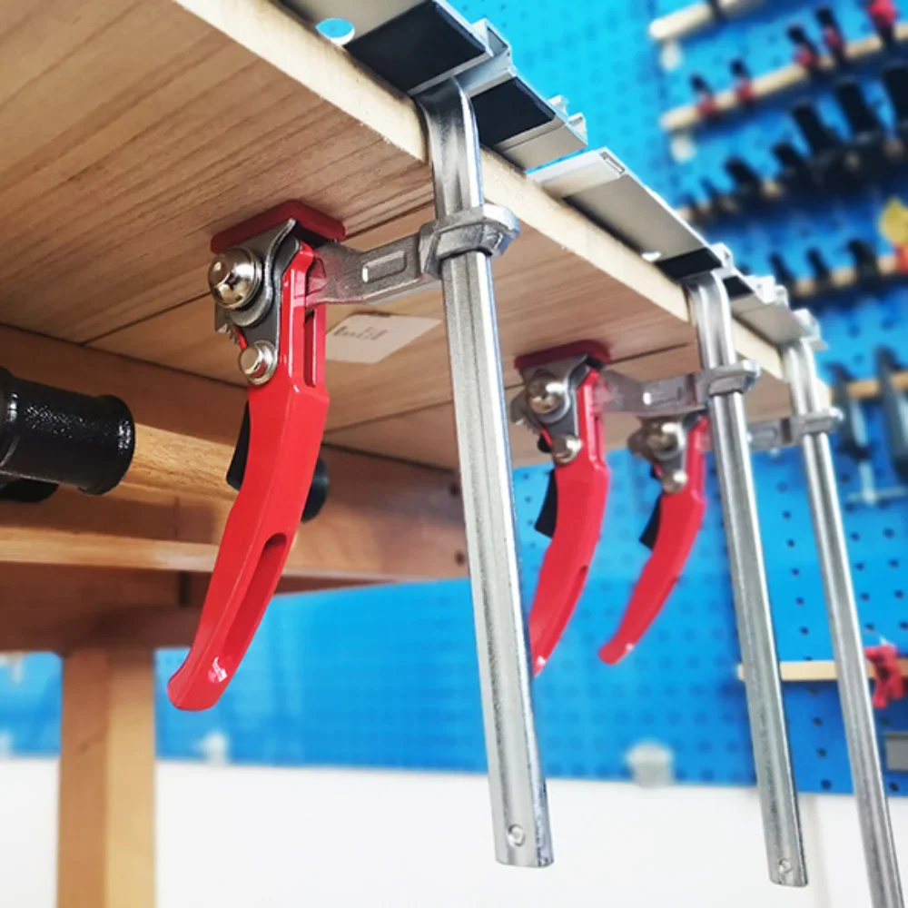 Track Saw Guide Rail F Wood Bench Carpentry Cutting Clamp Fastening Clip Tightening Vise Fixing for Joinery Woodworking Tool