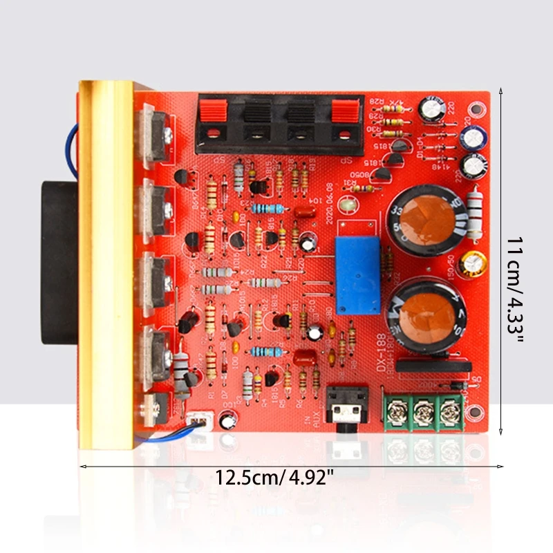 DX-188 Stereo Power Amplifier Board 180Wx2 Speaker Sound Preamplifier 2CH