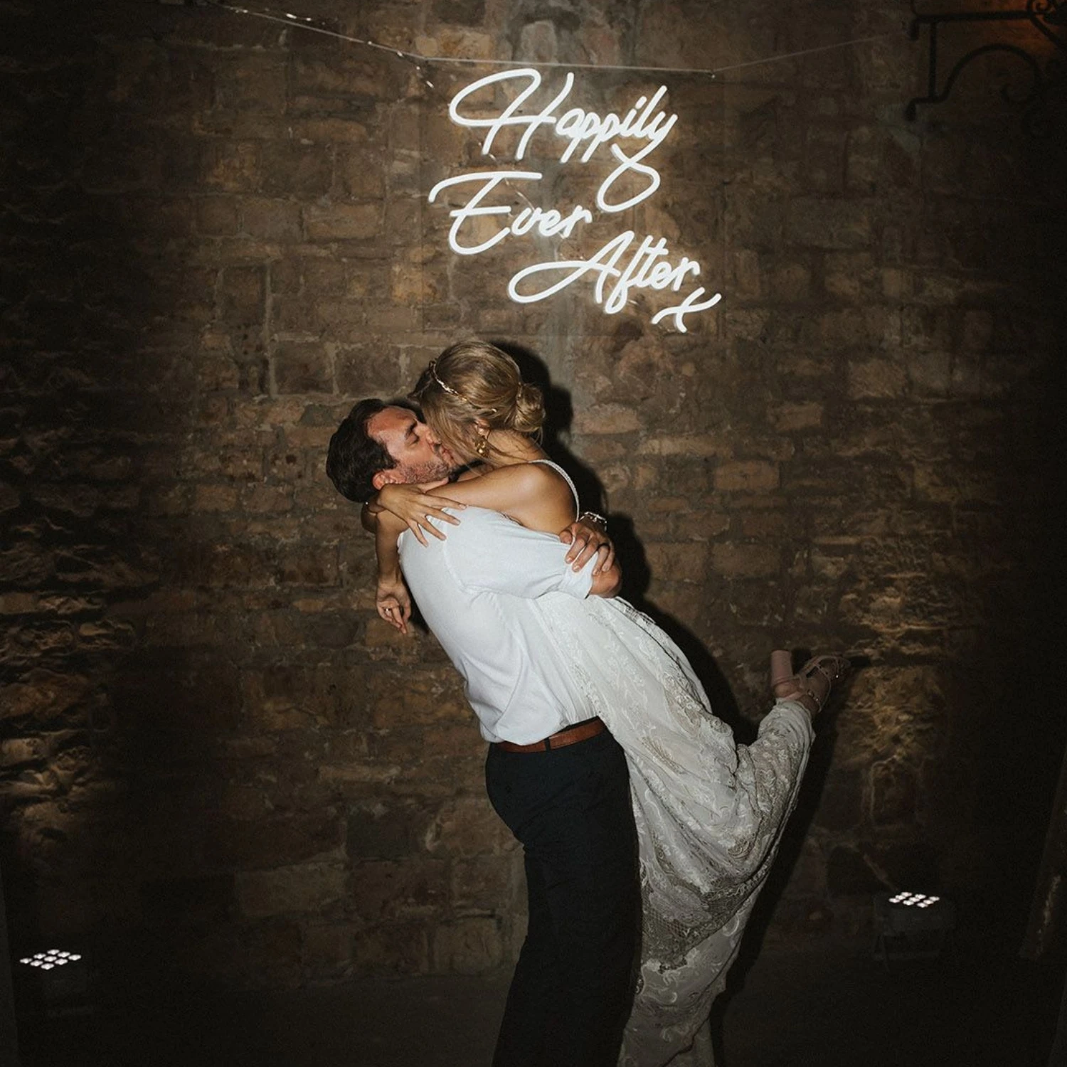 Happy Ever After Wedding Neon Led decorazione della scena del matrimonio Grand Perfect Design photography Memorial Hanging Wall arrangiation