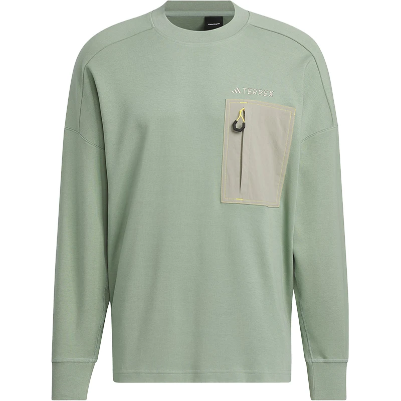 أديداس حقيقية ناشيونال جيوغرافيك التعاون الرجال جولة الرقبة البلوز IS9525