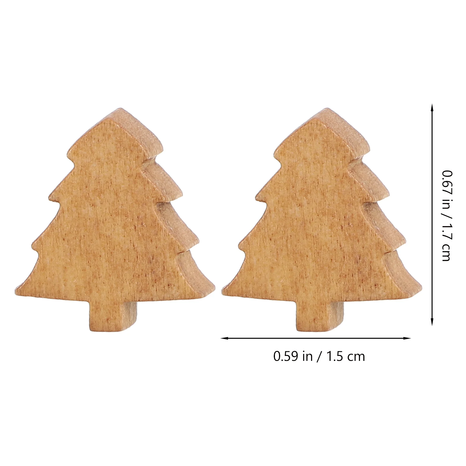 25 ชิ้น Pine Tree Thumbtack I-รูปเล็บ Push Pins คริสต์มาสลวดเหล็ก Tacks สําหรับผนัง