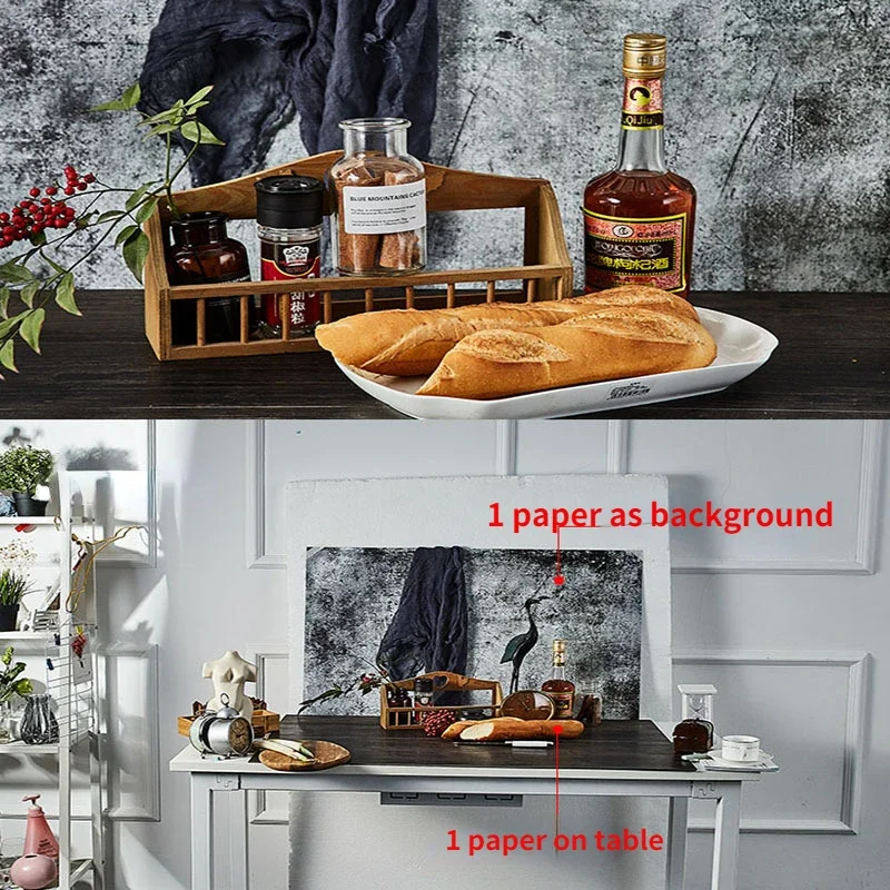 Photo Wallpaper Studio Backdrops for Photographers 2-Sided Accessories Food Nails Props Photography Background Paper Photophone
