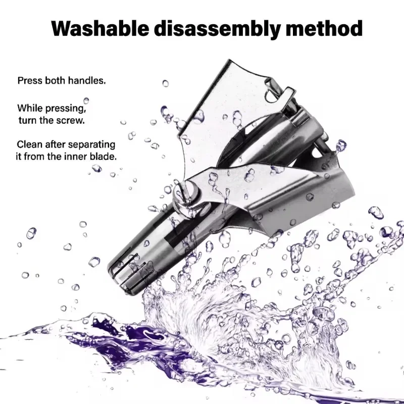 

Washable Manual Nasal Hair Trimmer With No Noise For Men And Women