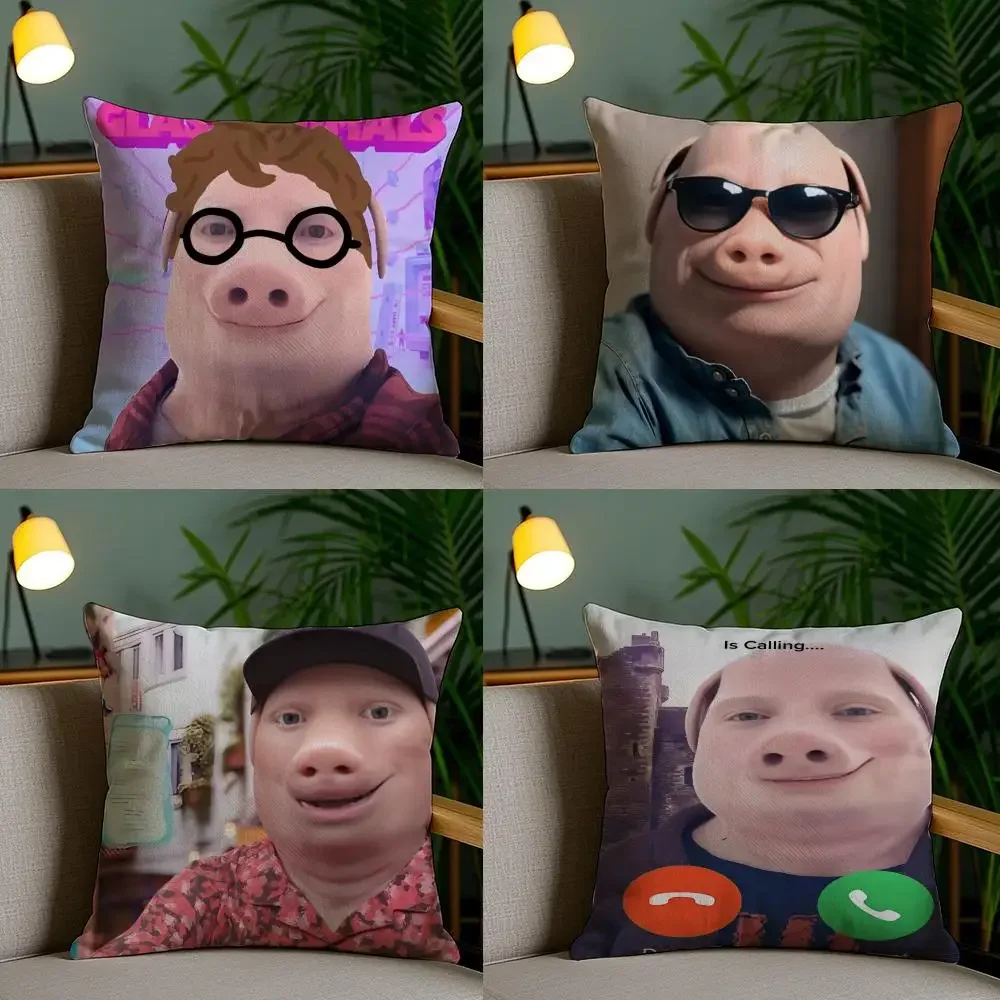 John P-pork Singer Pillow Case Pillow Case Plush Fabric Soft Double Sided Print Home Sofa High Quality Cushion