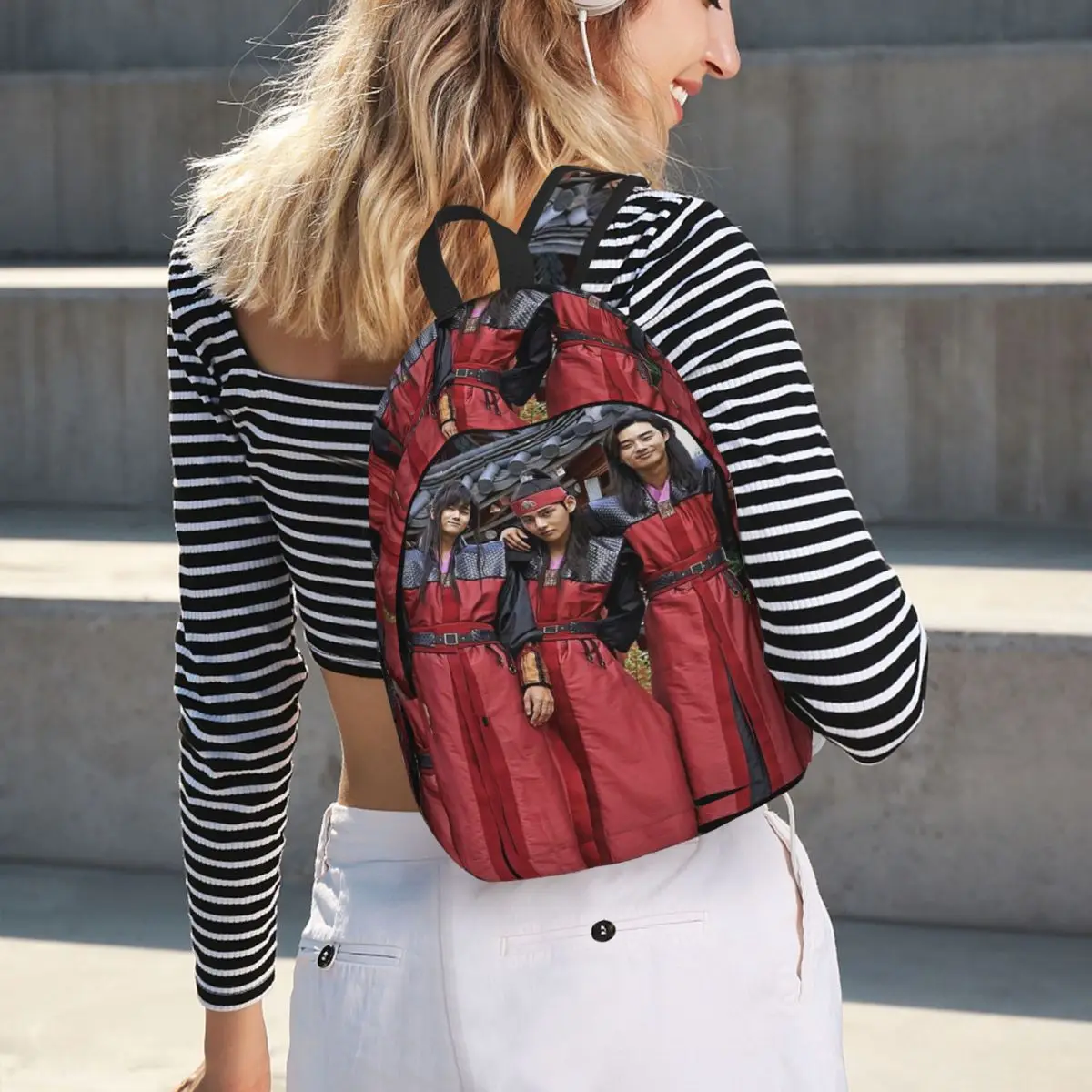 

Cast Of Hwarang TV Student Backpack School Bag Hiking Travel Daypack for Boys Girls Bookbag Shoulder Bags