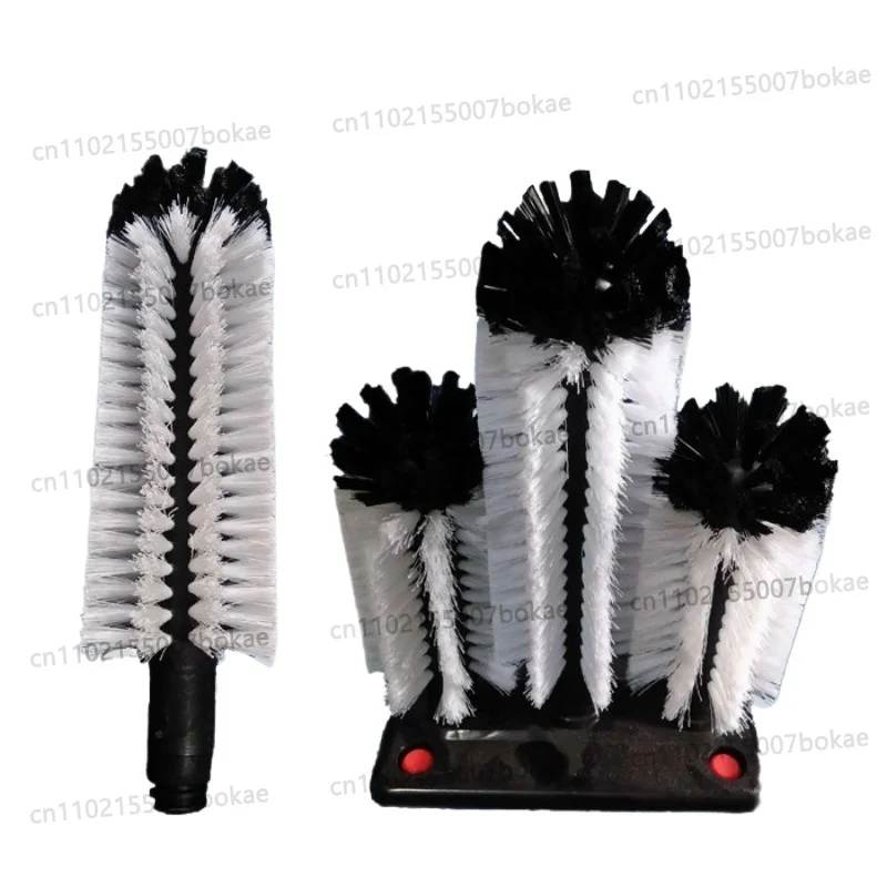 Stainless steel cup washing and scrubbing set SV-125 and cup scrubbing machine combo kit - scrubbing, washing and rinsing