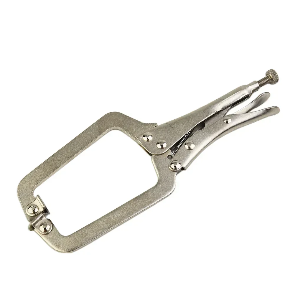 9 Inch Steel C Clamp Vise Grip Locking Welding Pliers C-clamp Sheet Steel Woodworking Clamp Plier For Wood Tenon Locator Tool