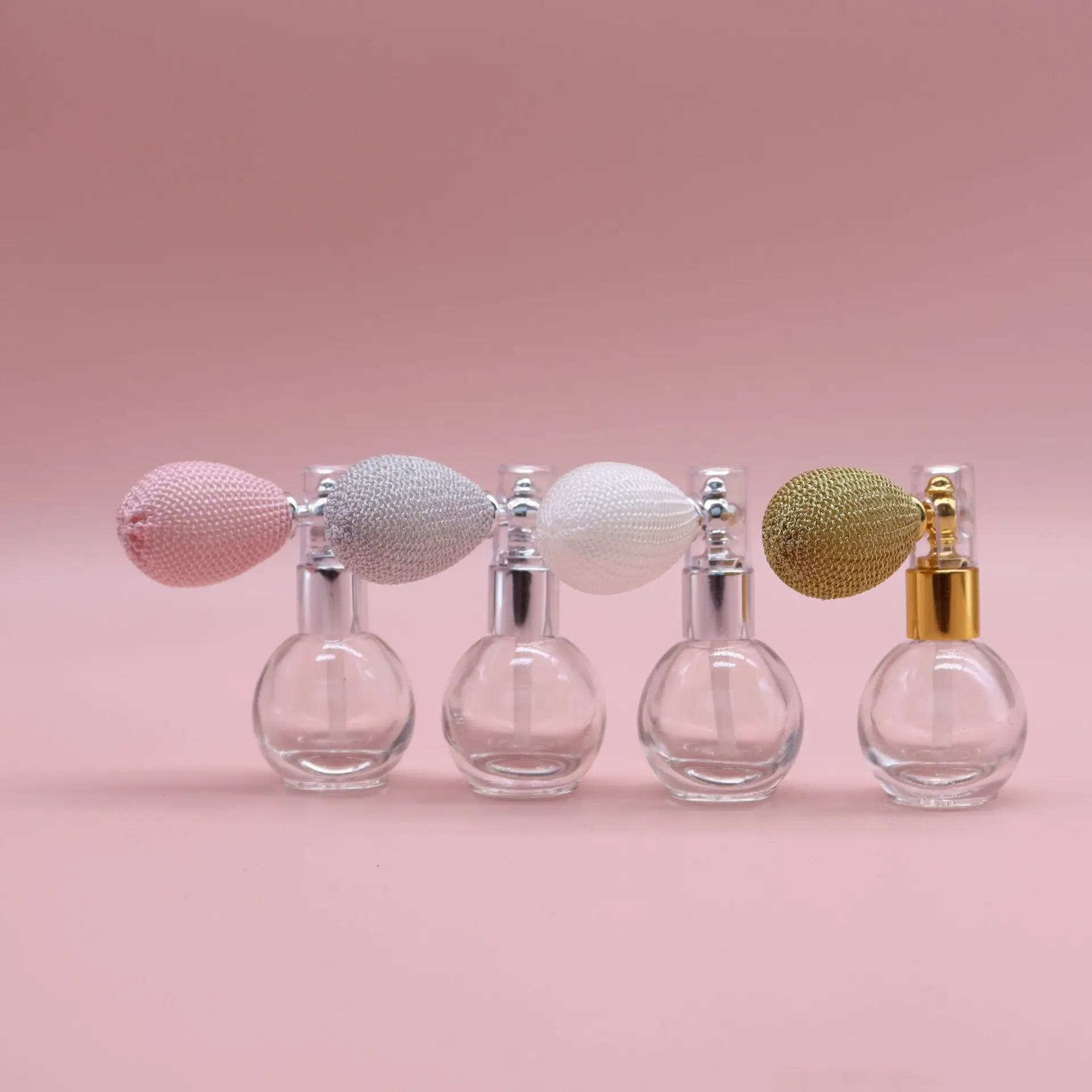15ml Balloon AirBag Perfume Bottle Spray Atomizer Refillable Round Luxury Portable Transparent Empty Glass Spray Atomizer Bottle