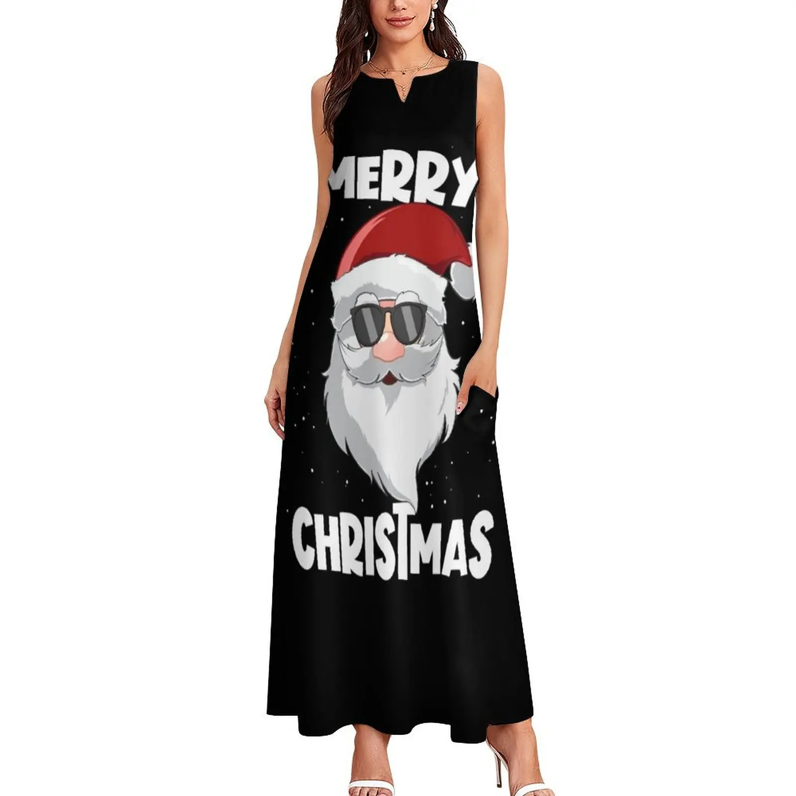 Merry Christmas Santa Claus Merry Christmas Gear Long Dress prom dresses dresses for woman 2025 Women's dresses