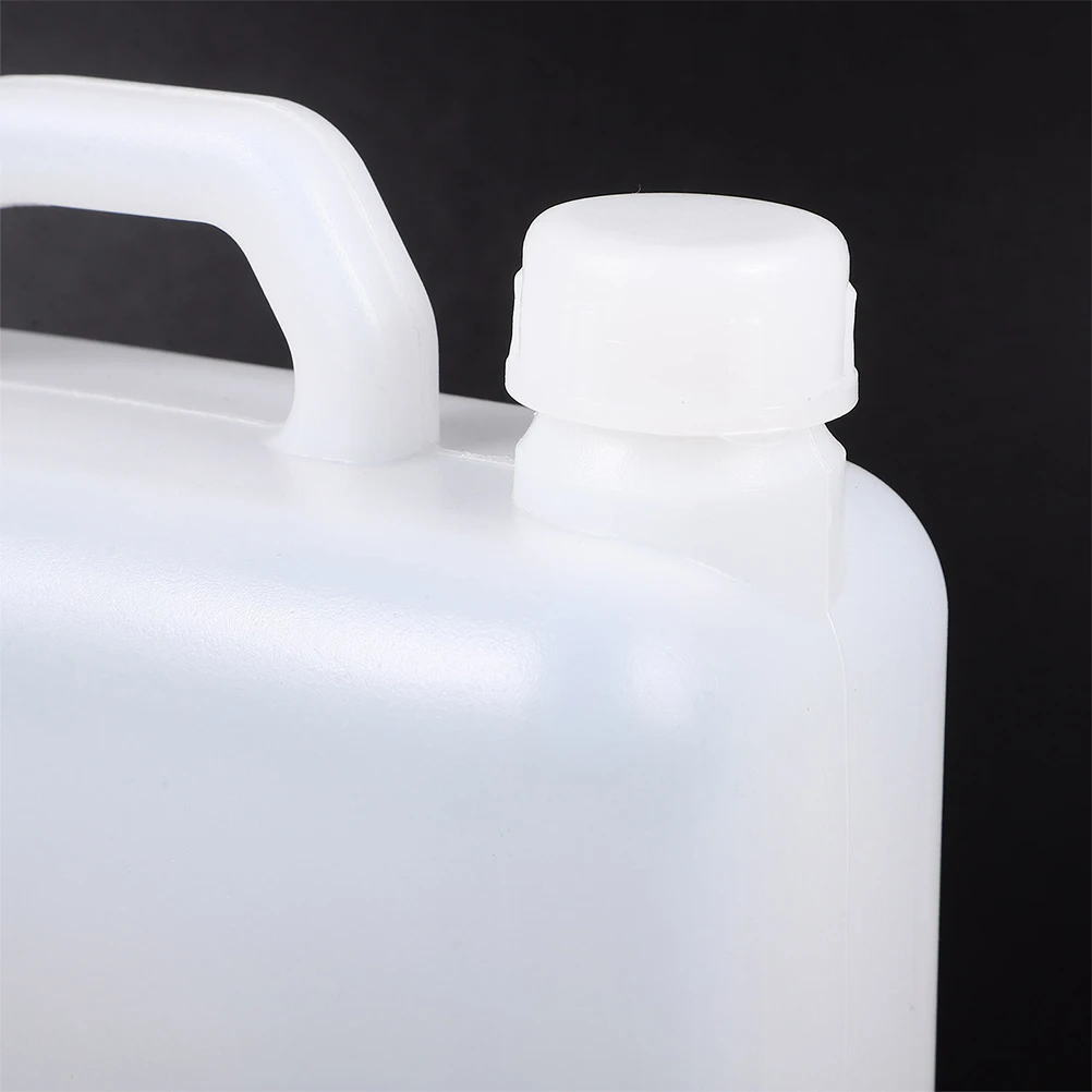 2 stks Plastic Platte Fles Waterkan Met Deksel Opslagcontainer Waterkan Opslagcontainer Met Ergonomisch Handvat Voor Watersaus