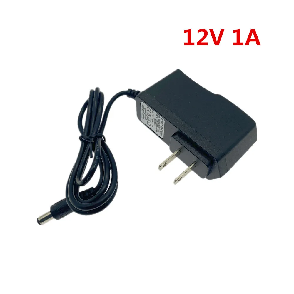 EU Plug AC 100-240V To DC 12V 1A 2A 3A 12W 24W 36W Power Supply Adapter Cord for LED Strip light / with connector