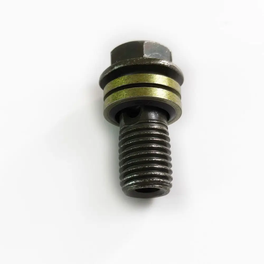 Electric Bike Disc Brake Oil Pipe Hollow Screw Titanium Plated Stainless Steel Fitting For Motorbike Caliper Pump Parts