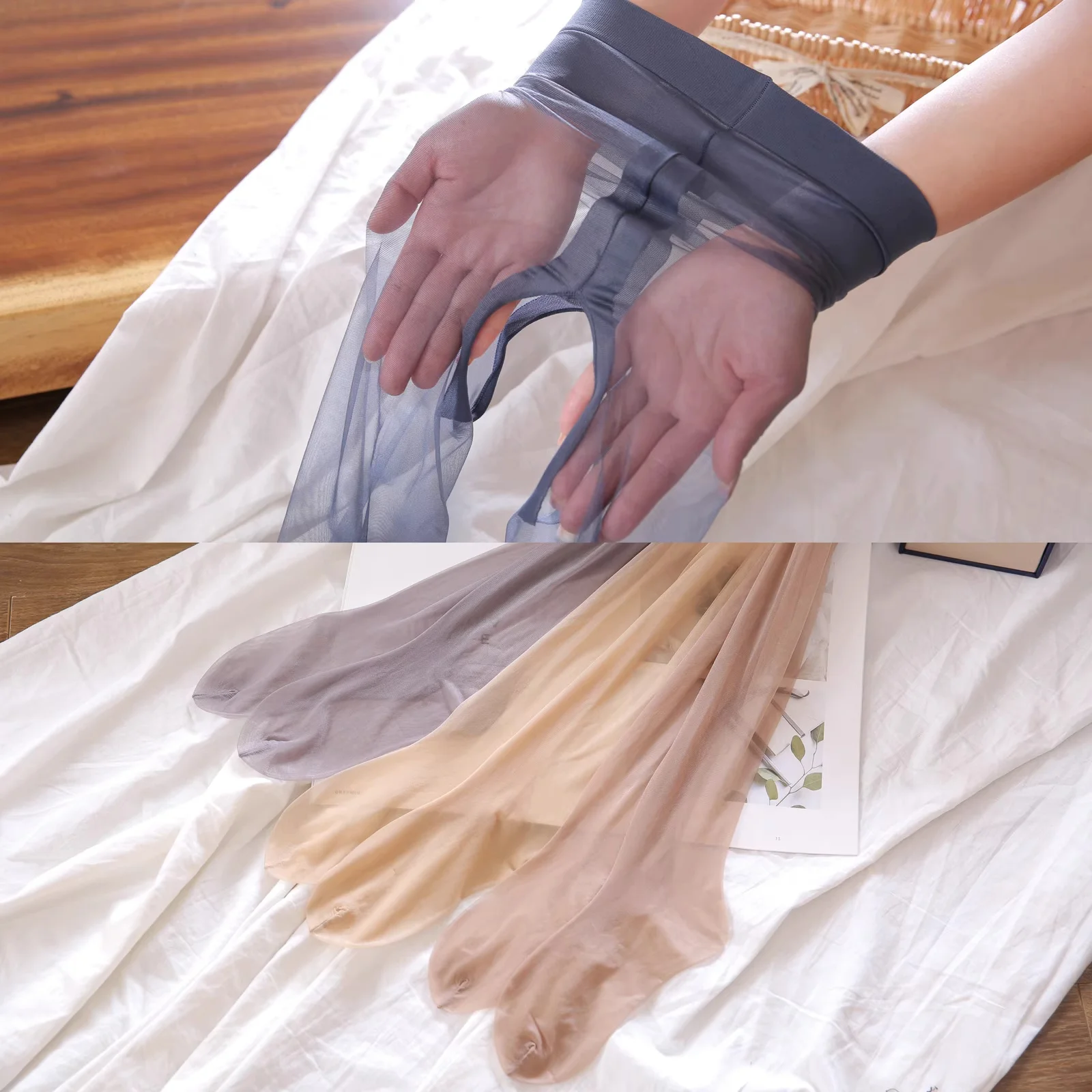 

Ultra-Thin Transparent Crotchless Tights for Women Sexy Open-Crotch Pantyhose Nylon Stockings Female Medias Sexy Pantys Mujer 1D