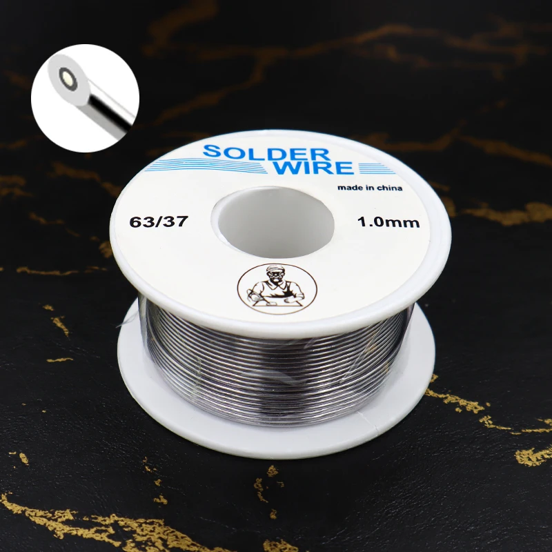 Solder Wire 50g 1.0mm/0.8mm  Flux Rosin Core Weldring Tin Lead Roll Soldering Wire Tin Melt Rosin Wire Roll No-clean FLUX 2.0%