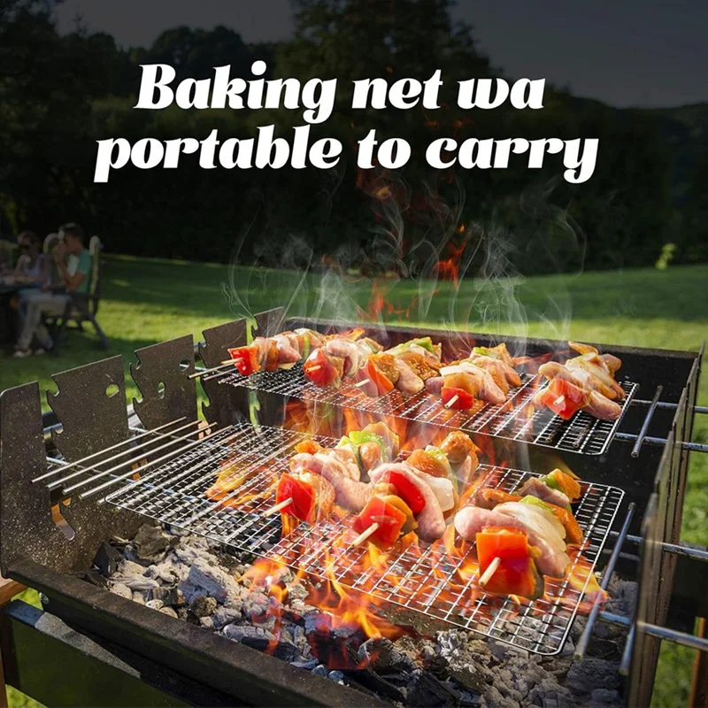 Topper Grill descartável, substituição da cremalheira do cozimento, acessórios do BBQ para grelhadores do fumador ao ar livre, 11.8x15.7 ", 10Pcs
