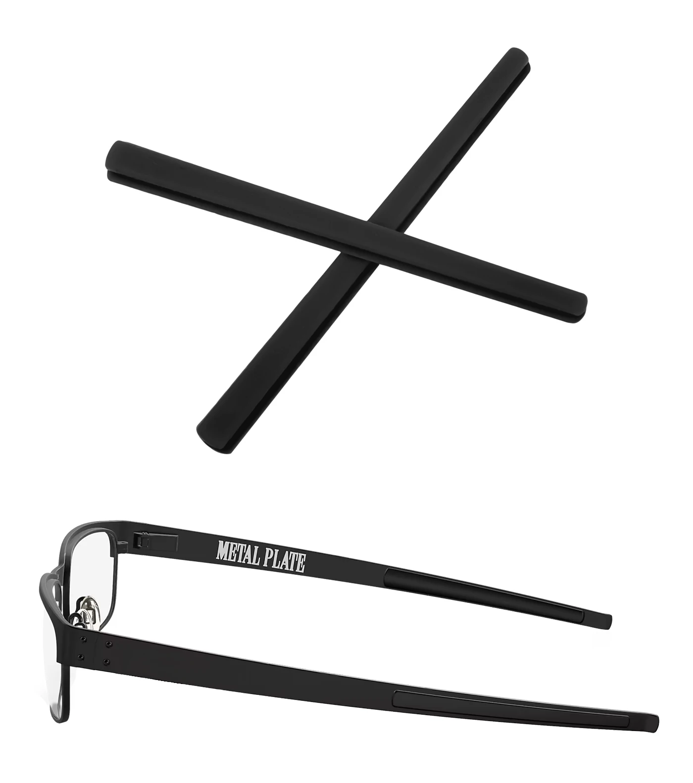 Silicone Replacement Ear Socks Temple Legs for Oakley Metal Plate OX5038 Eyeglasses - Easy Installation