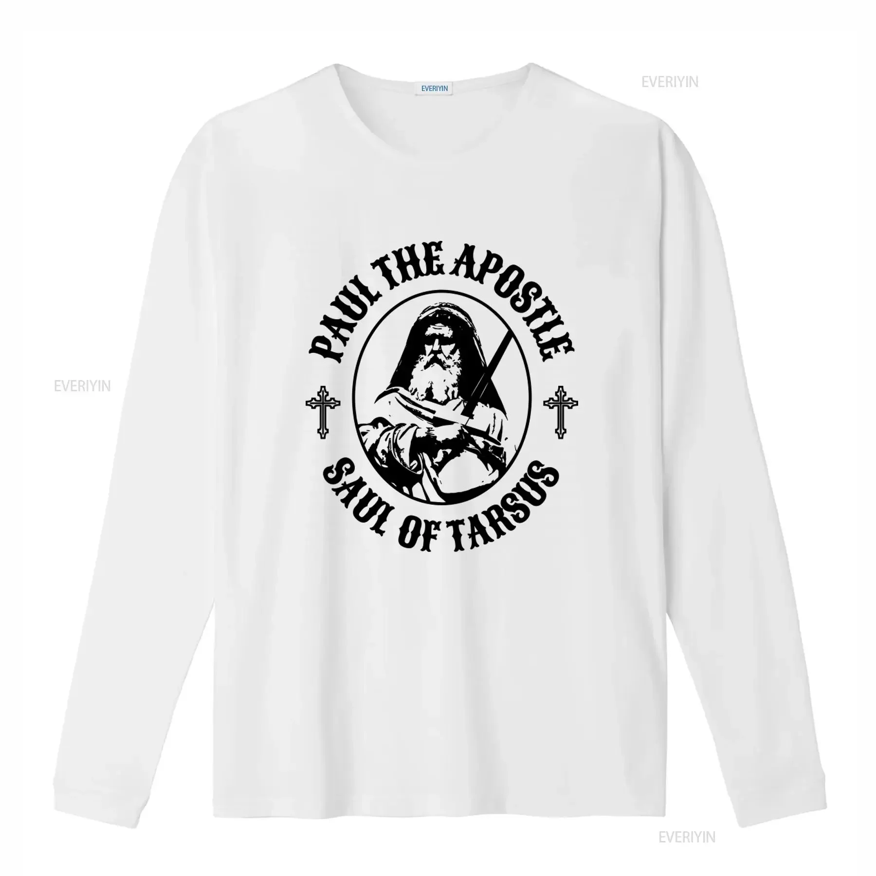 Paul the Apostle Saul of Tarsus Christian Biblical Cross Design T Shirt P1278 vintage Washed Unisex Breathable Comfortable
