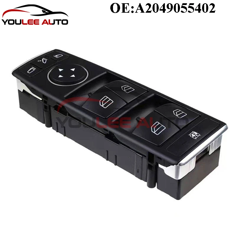 

A2049055402 Передний левый главный переключатель стеклоподъемника для Mercedes-Benz W212 E-Class W204 C-Class 207 C117 G500 G550 C250 2049055402