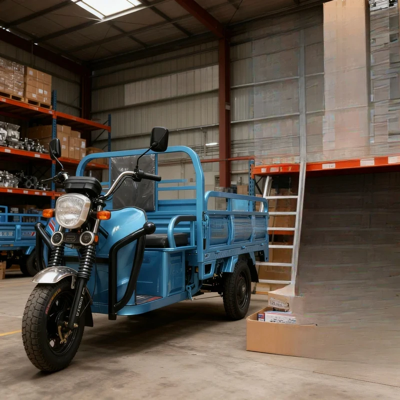 

Large Capacity Electric Cargo Tricycle, Thickened Steel, 1000kg Loading, Simple Structure, Low Failure Rate Warehouse Vehicle