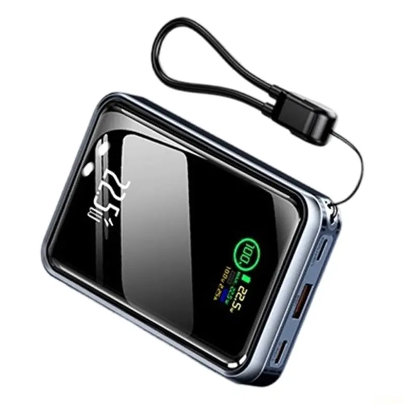 B03F ABS Battery Storage Case With LED Light Digital Display DIY Excluding Battery