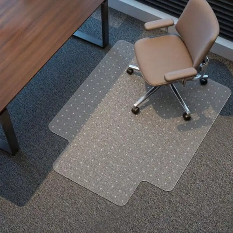 

Office Chair Mat for Carpet 45x53 Clear Heavy Duty Computer Chair Mat with Lip Under Desk Protector Carpeted Floors Mat Easy
