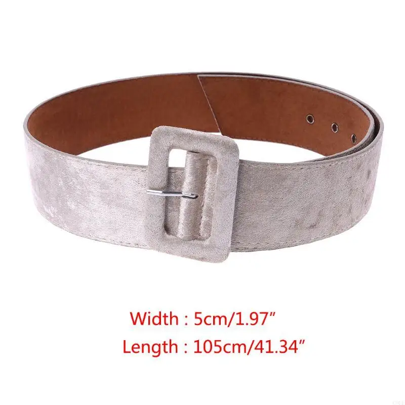 C9GE New Design Fashion Wide Belt Female Dress Belts Decorate Waistband Belt