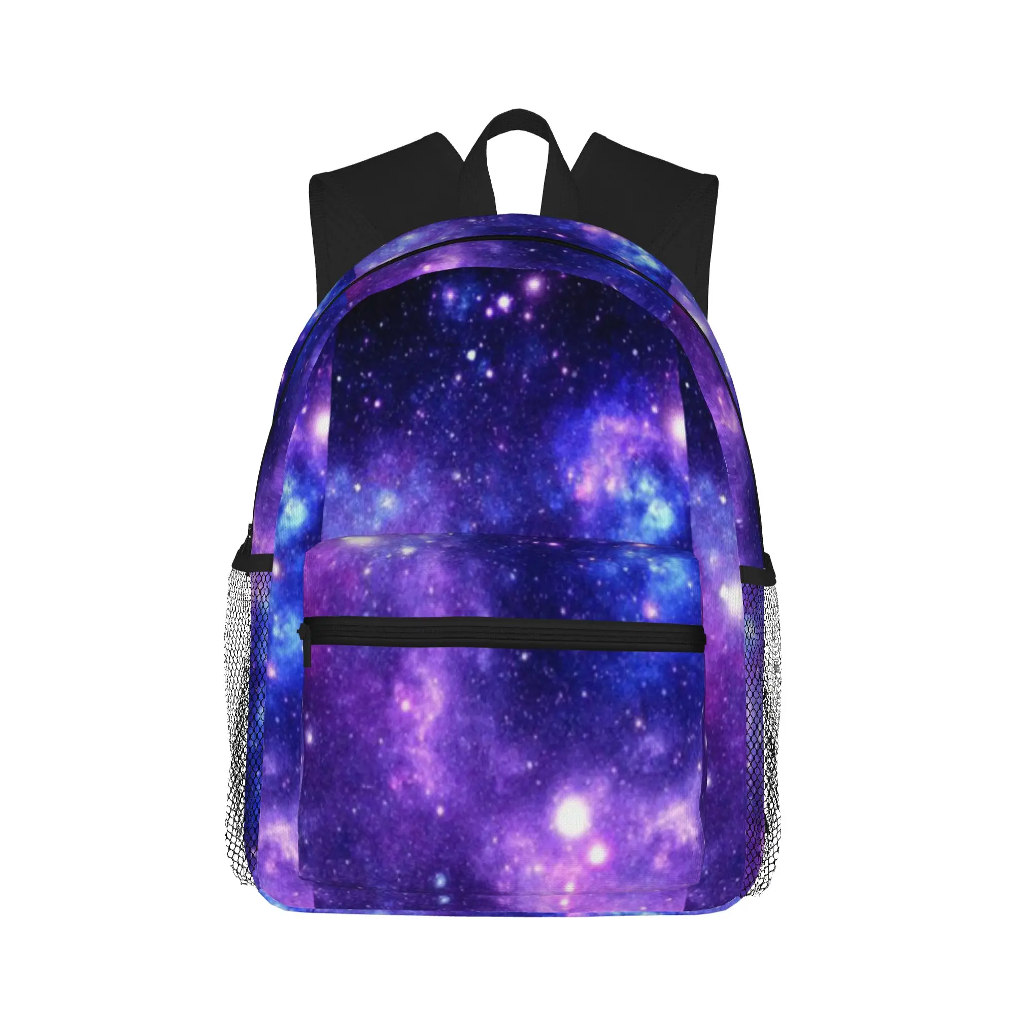 Purple Blue Galaxy Nebula  Casual Backpack for Students and Adults Student