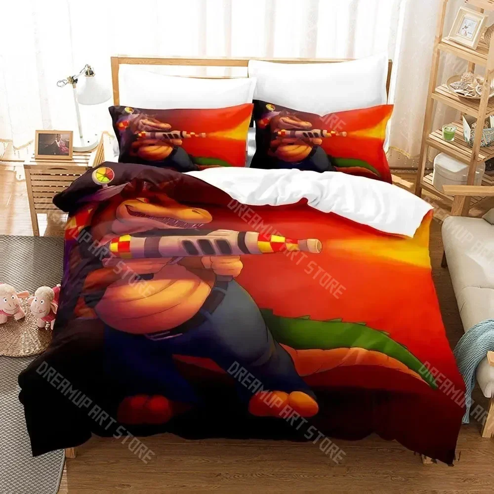 2026 3D Print Crash Bandicoot Game Bedding Set Boys Girls Twin Queen King Size Duvet Cover Pillowcase Bed Boys Adult