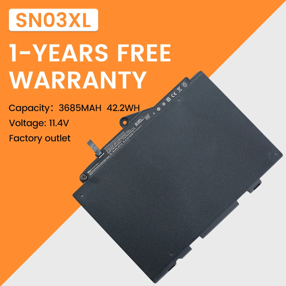 

SN03XL ST03XL Laptop Battery for HP EliteBook 820 G3 820 G4 725 G3 725 G4 Series 800514-001 800232-541 800232-241 800232-271