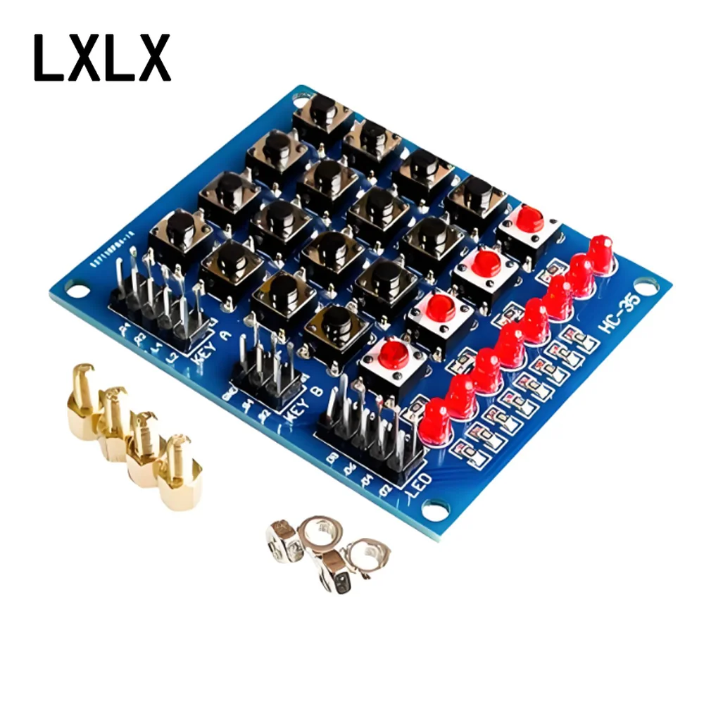 LXLX1 Matrix Keyboard Individual Keyboard Running Lights Robot Accessories Building Blocks Smart Car LED Display