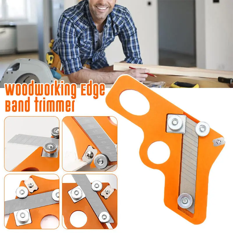 Manual Edge Banding Trimmer Veneer Edge Cutter Woodworking Manual Planer Tool Chamfering Fillet Scraper Rounded Arc New