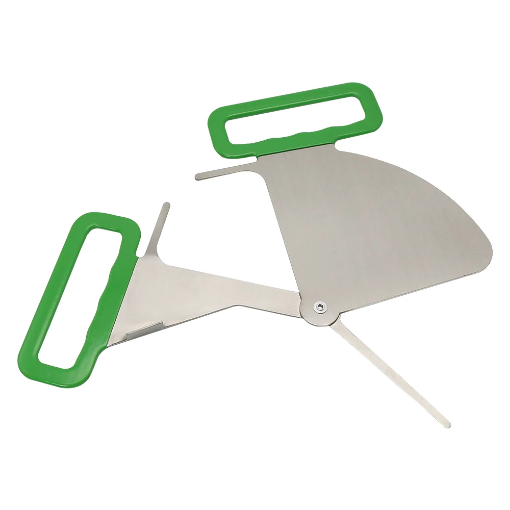 Stainless Steel Sow Backfat Ruler Sow Back fat Range Detection Ruler Caliper Pointer Type with Plastic Handles Easy Lightweight