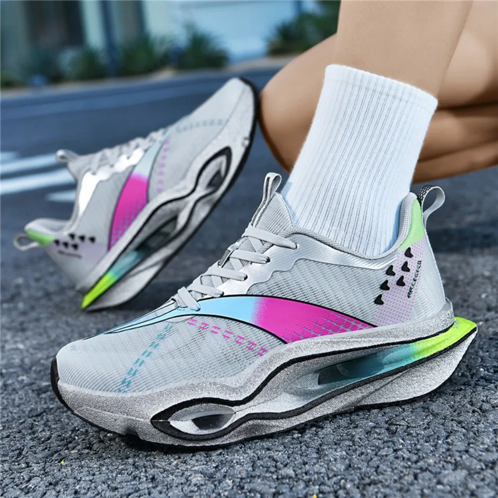 

High quality five color lace up carbon plate speed sports shoes